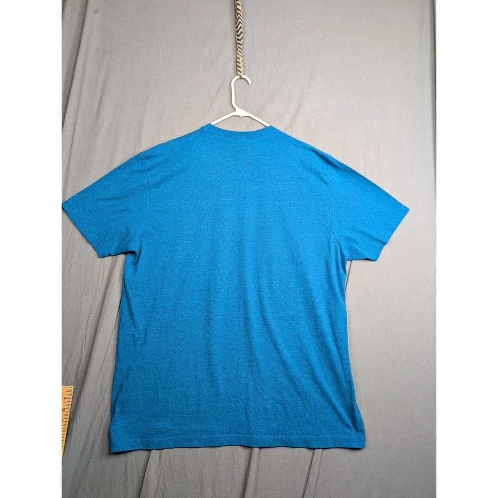 Cinch T-Shirt Blue Western Cowboy Rodeo Short Sleeve Graphic‎ Men's Size 2XL XXL